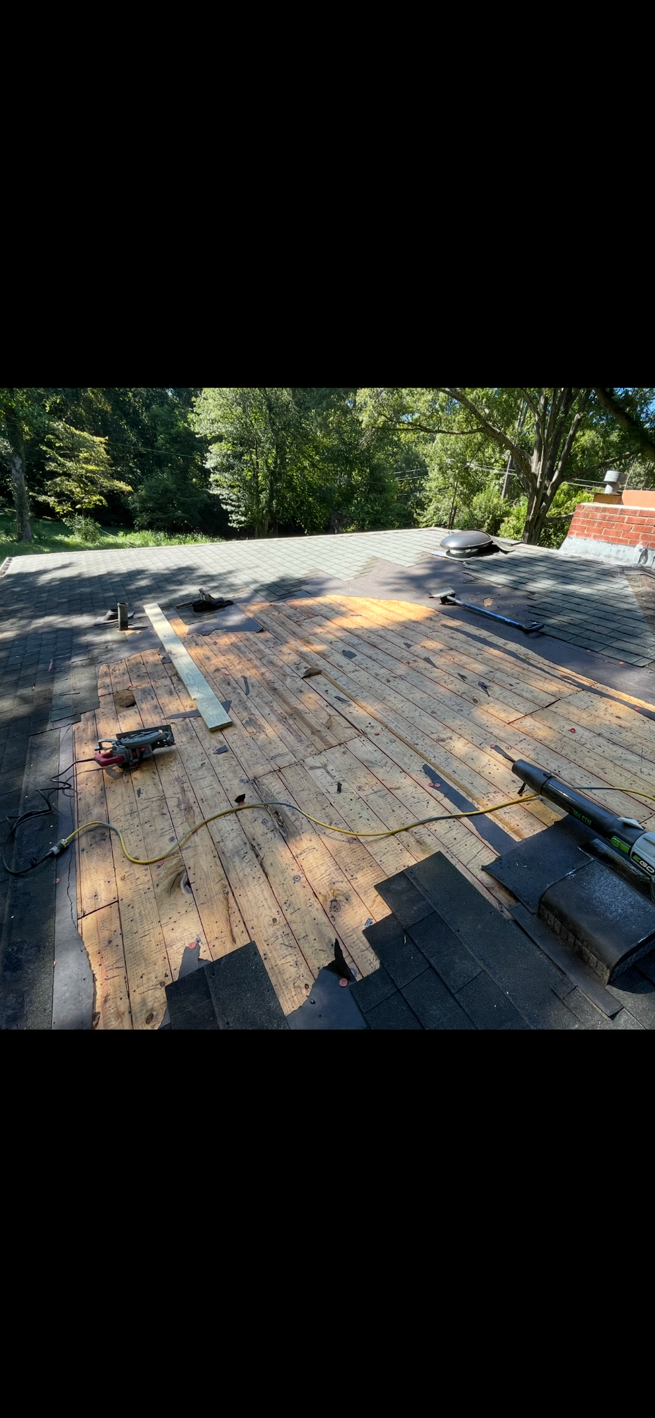 Before decking repair