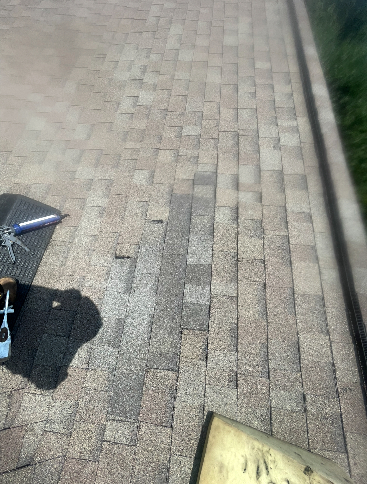 Before leak and decking repair